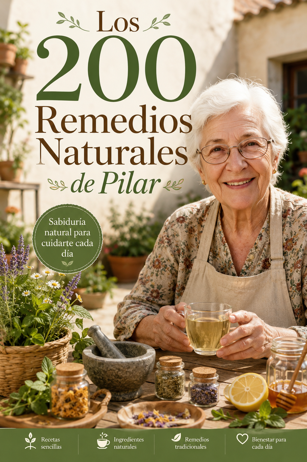 Portada del libro Los 200 Remedios Naturales de Pilar